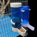 Automatic Blue Bird Feeder for Parrot Cage Durable Safe