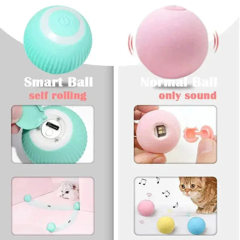 Automatic Self Rolling Cat Toy Interactive Smart Ball