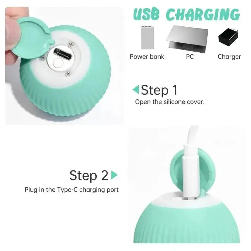Automatic Self Rolling Cat Toy Interactive Smart Ball