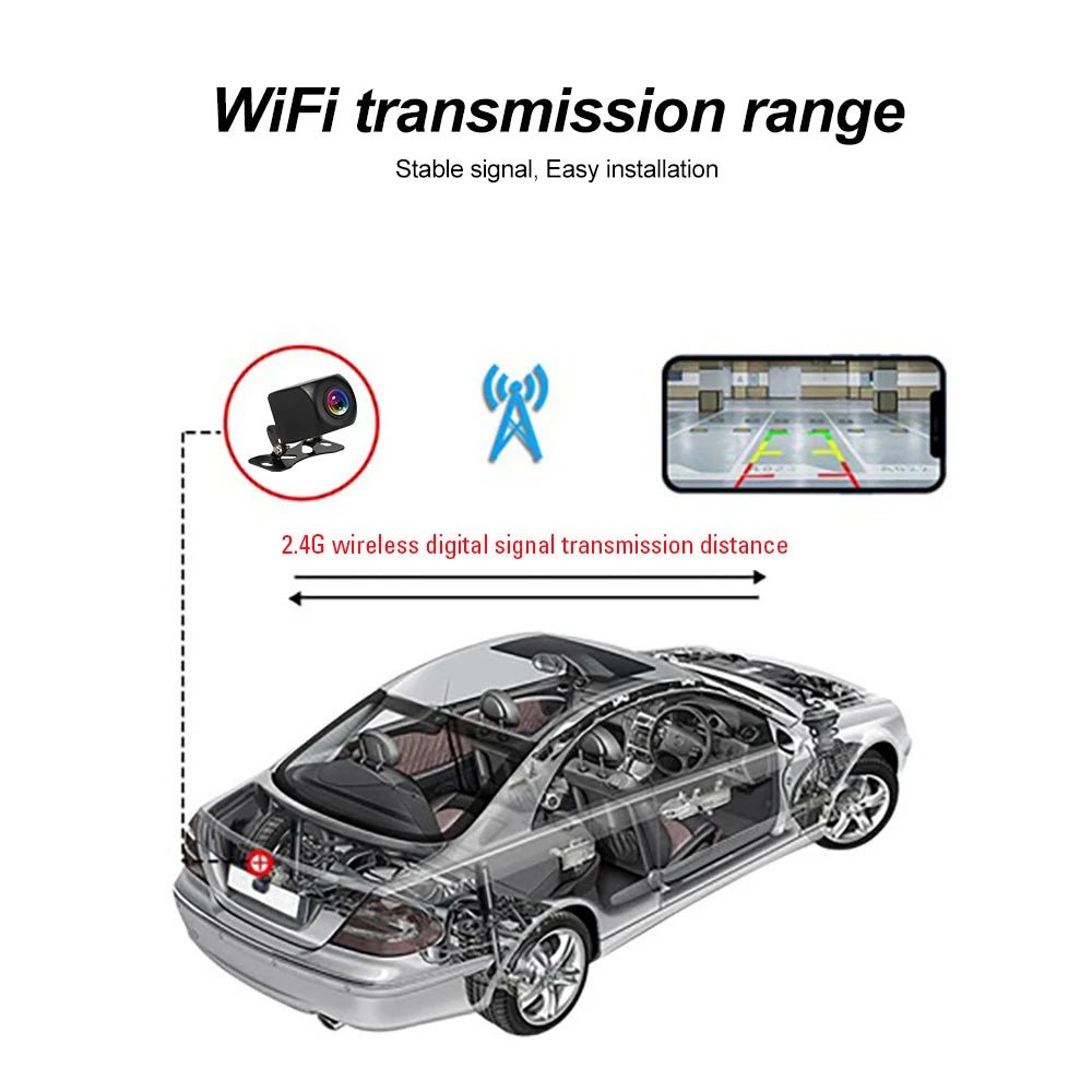 AutoVision Car Rear View Camera With WiFi HD 170 Waterproof - Wireless Pro Backup