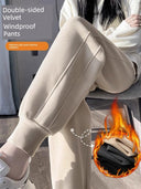 Autumn Cozy Plus Size Sports Pants Stylish Leisure Wear