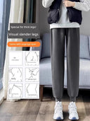 Autumn Cozy Plus Size Sports Pants Stylish Leisure Wear