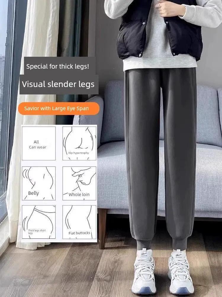 Autumn Cozy Plus Size Sports Pants Stylish Athleisure Wear