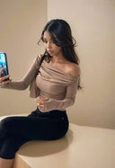Flattering Strapless Ruched Top for Fall
