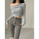 Flattering Strapless Ruched Top for Fall