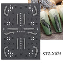 Autumn Splendor Nail Art Stickers Gold Leaf Floral Designs