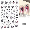 Autumn Splendor Nail Art Stickers Gold Leaf Floral Designs