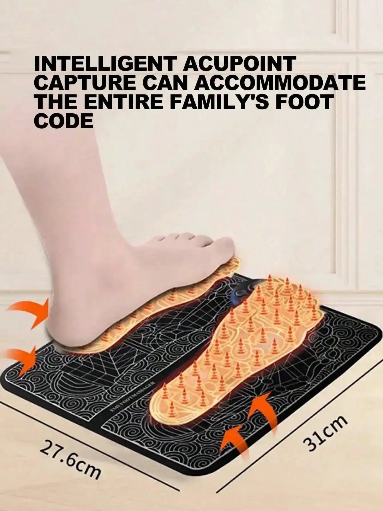 AXH Foot Massager Pulse EMS Device for Acupoint Therapy at Home Relief