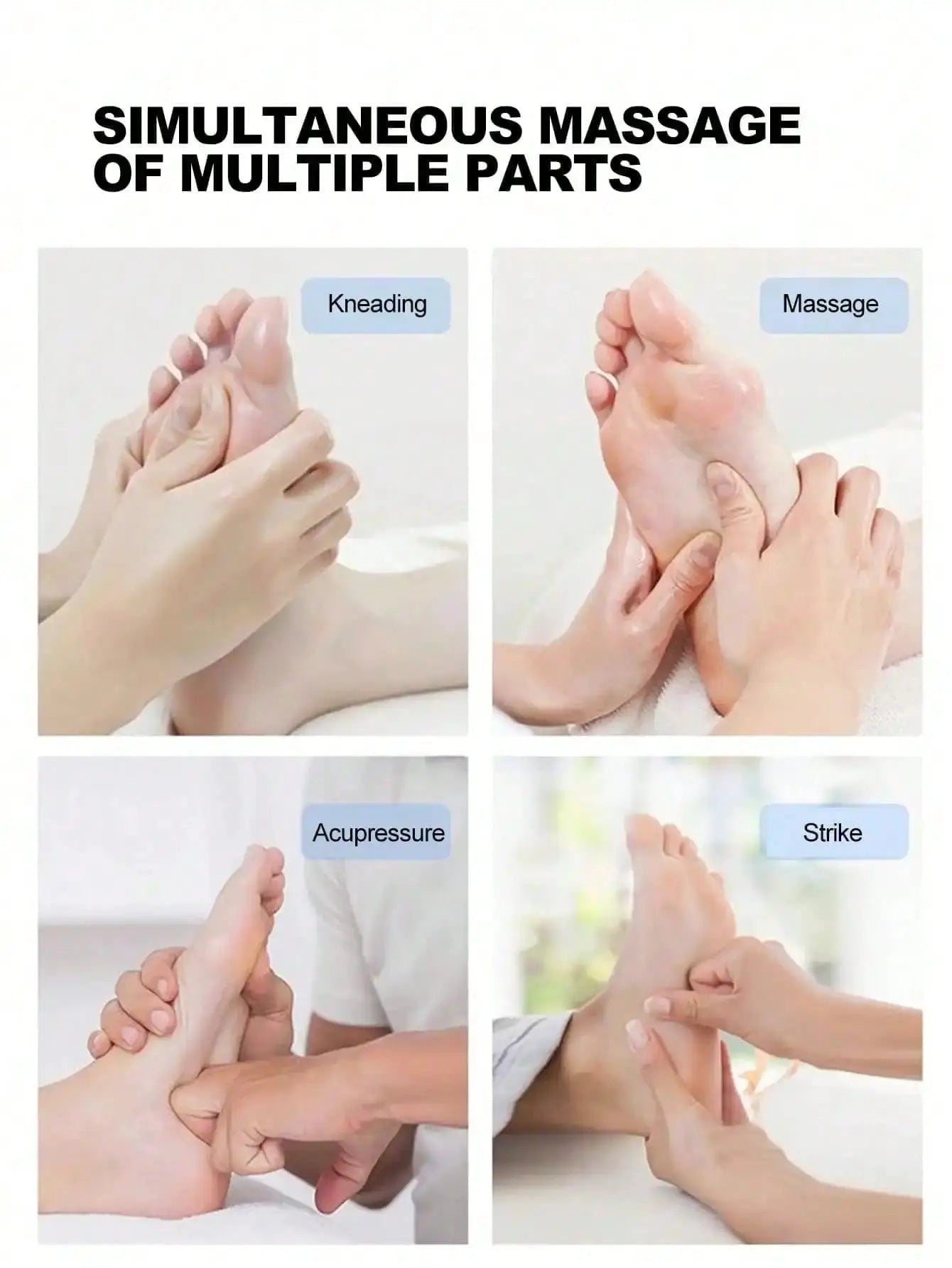 AXH Foot Massager Pulse EMS Device for Acupoint Therapy at Home Relief