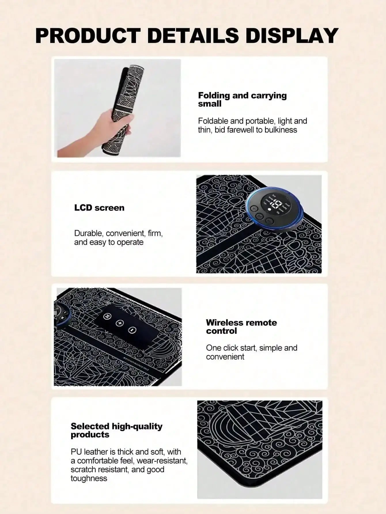 AXH Foot Massager Pulse EMS Device for Acupoint Therapy at Home Relief