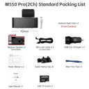 AZDOME M550 Pro Dash Cam 4K and 2.5K Triple Channel GPS 5.8GHz WiFi 24Hr Parking