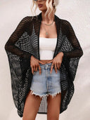 Elegant Open Front Longline Cover Up