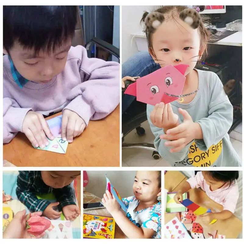 Baby Animal Origami Puzzle Book For Kids Learning Fun