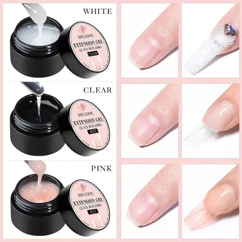 Baby Boomer Nail Gel Set for Ombre Camouflage Kit Pro