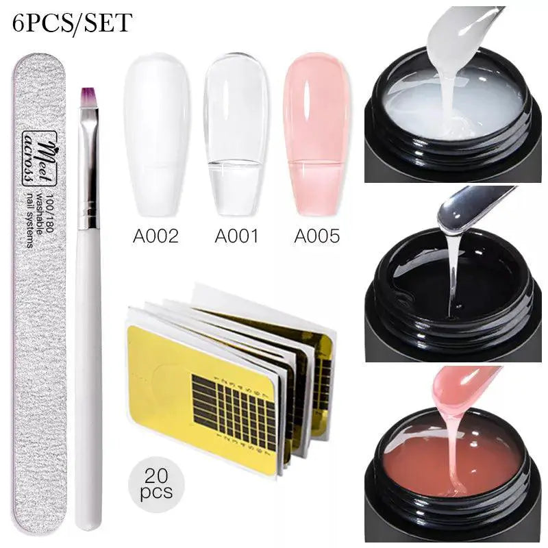 Baby Boomer Nail Gel Set for Ombre Camouflage Kit Pro