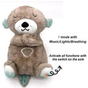 Baby Breathing Bear Soothing Otter Plush Doll Toy Gift