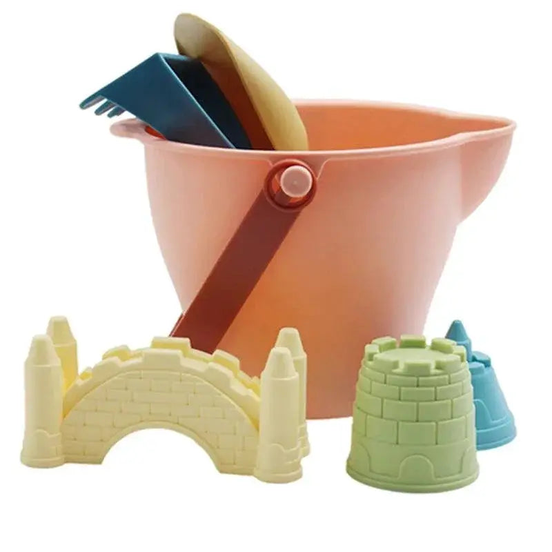 Baby Sand Toys Beach Castle Mold Bucket Set Kids Outdoors