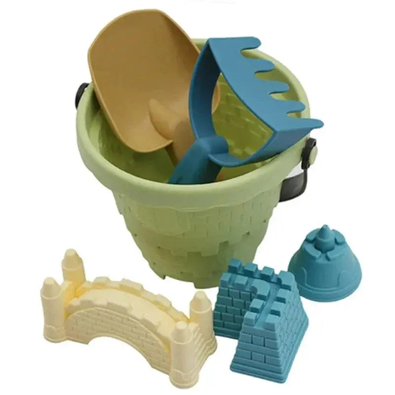 Baby Sand Toys Beach Castle Mold Bucket Set Kids Outdoors