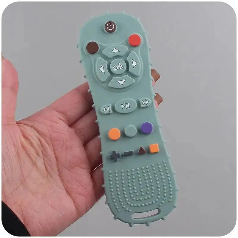 Baby Teether TV Remote Silicone Teething Toy For Soothing