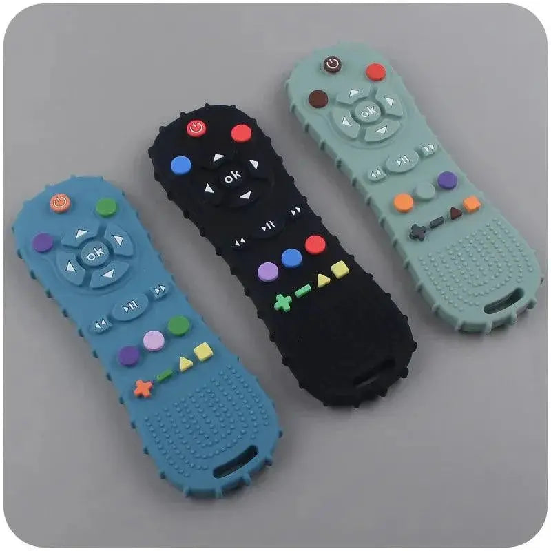 Baby Teether TV Remote Silicone Teething Toy For Soothing