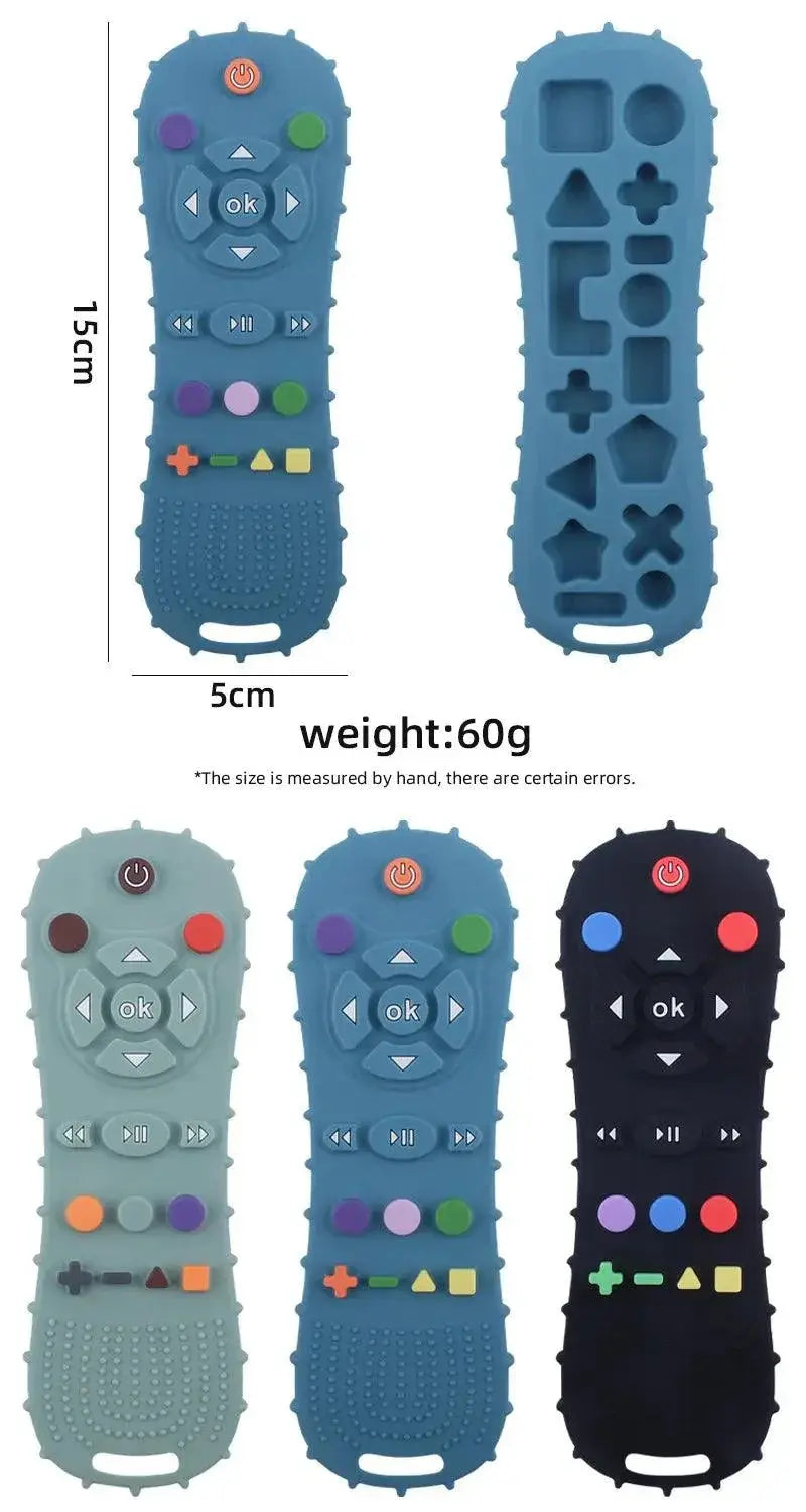 Baby Teether TV Remote Silicone Teething Toy For Soothing