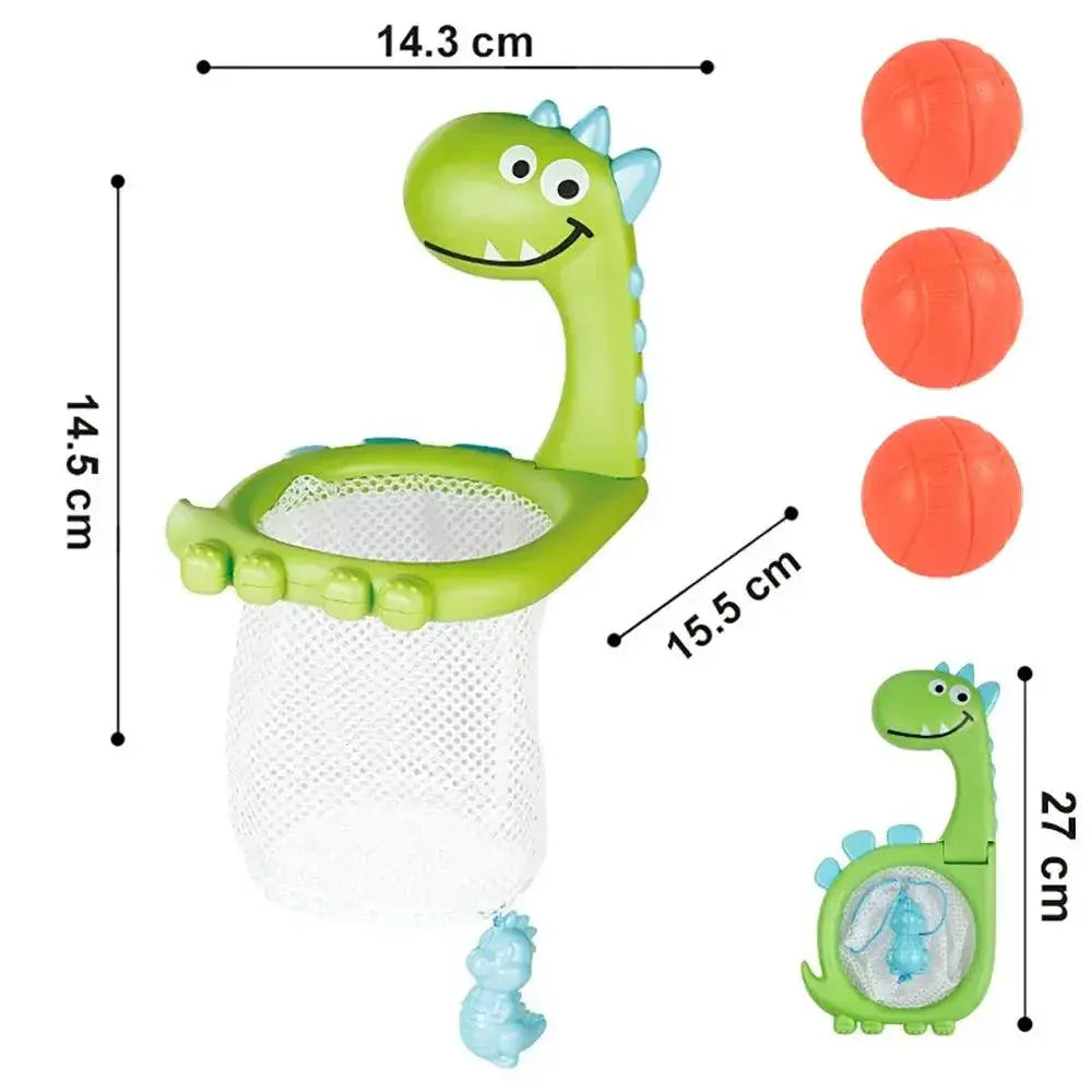 Baby Whale Bath Basketball Toy Set for Toddlers Fun