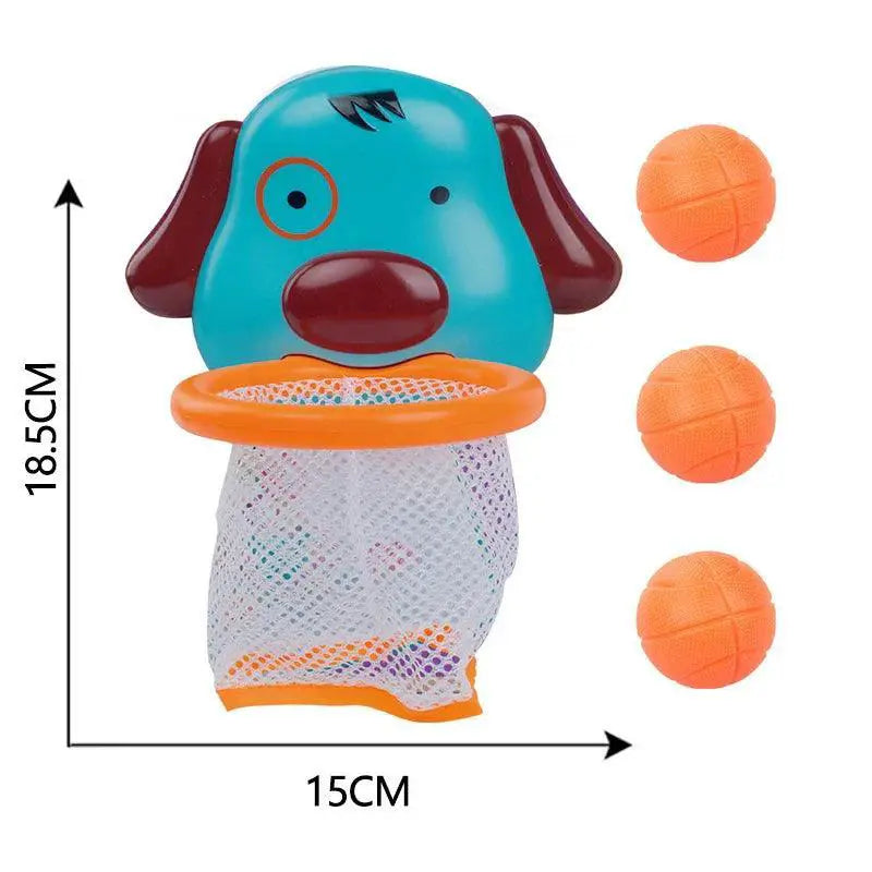 Baby Whale Bath Basketball Toy Set for Toddlers Fun