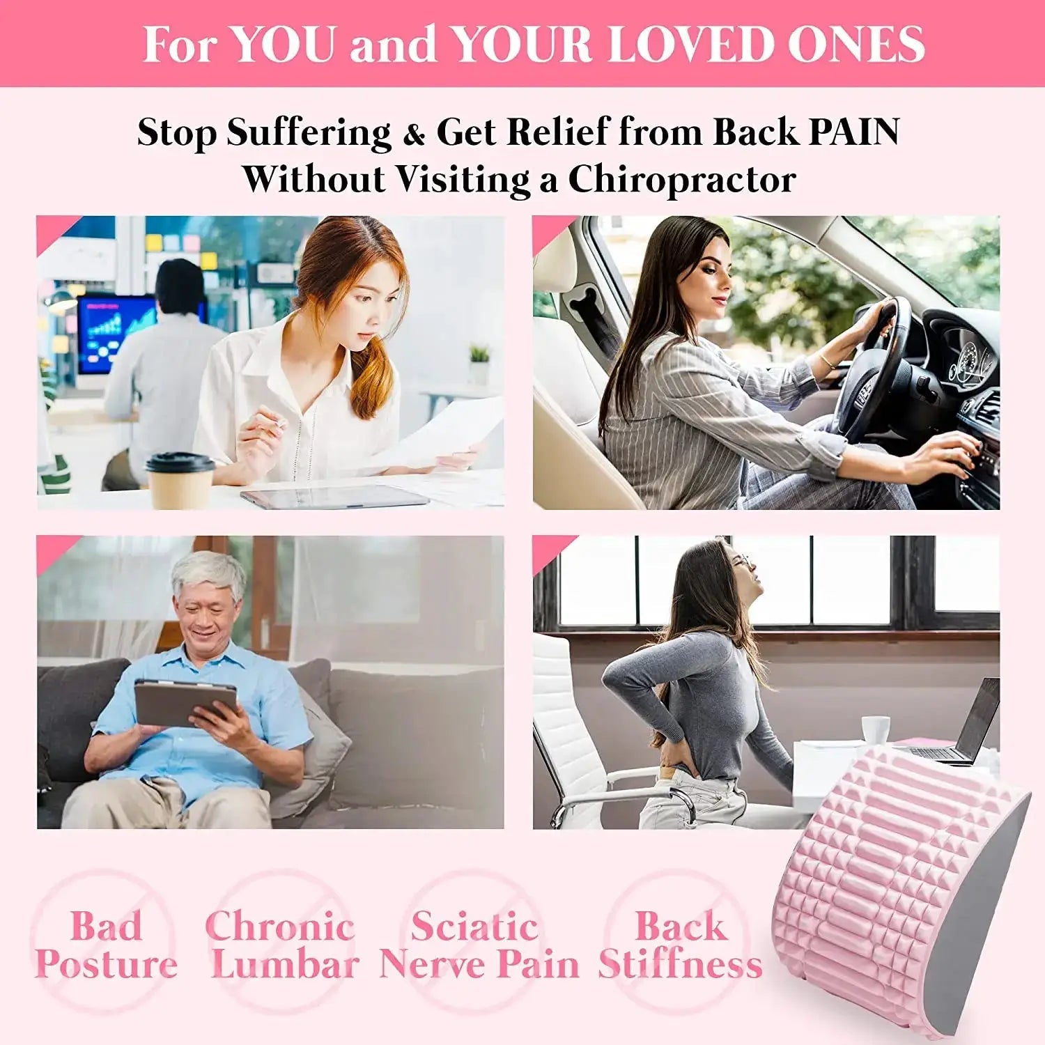 Back Stretcher for Chronic Pain Relief