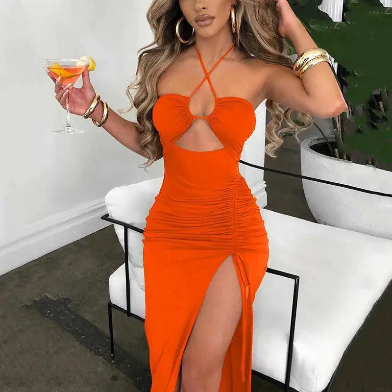 Backless Bodycon Dress Hollow Out Party Wear Women's Fashion