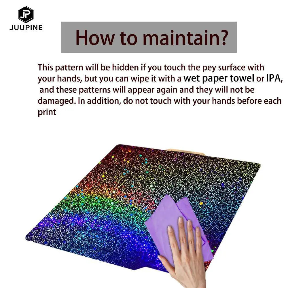 Bamboo Build Plate Holographic Texture For Printing X1C