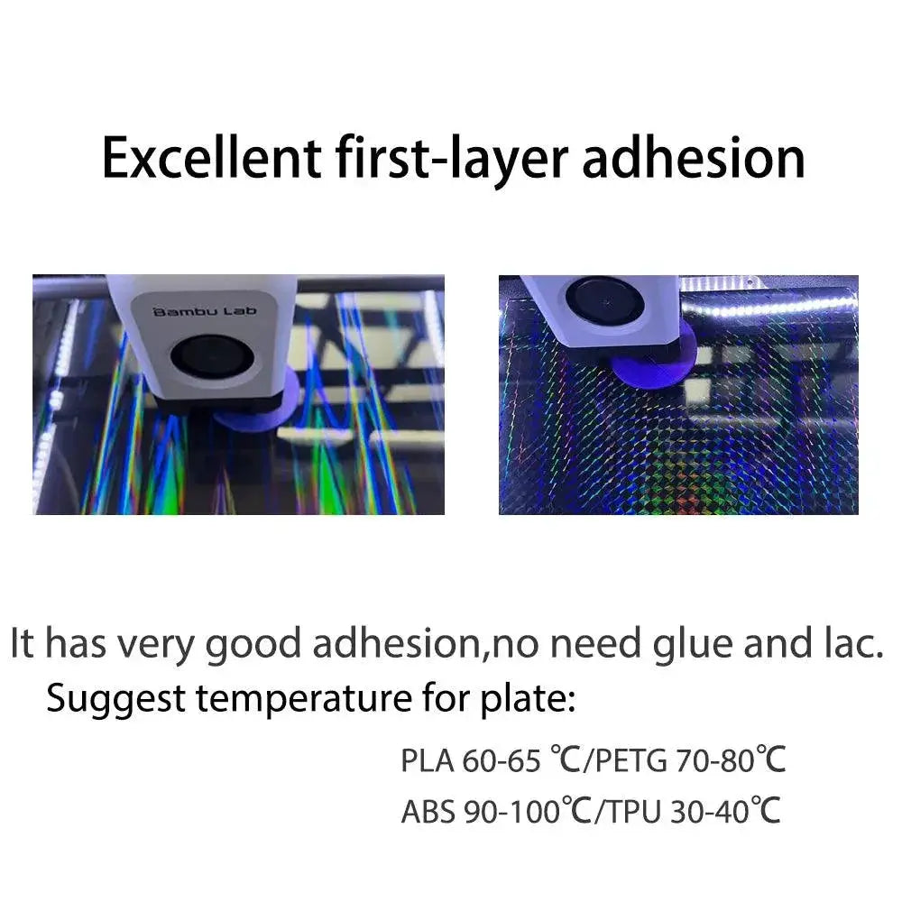 Bamboo Build Plate Holographic Texture For Printing X1C