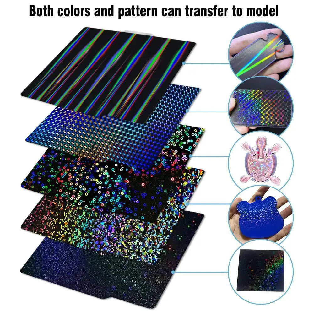 Bamboo Build Plate Holographic Texture For Printing X1C