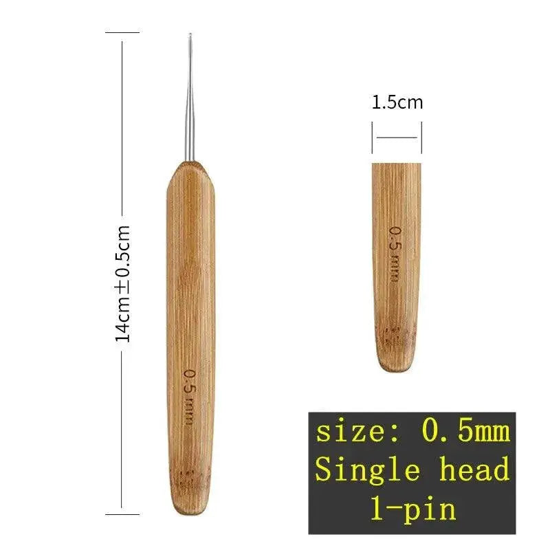 Bamboo Dreadlock Braiding Tool for Effortless Styling Gear