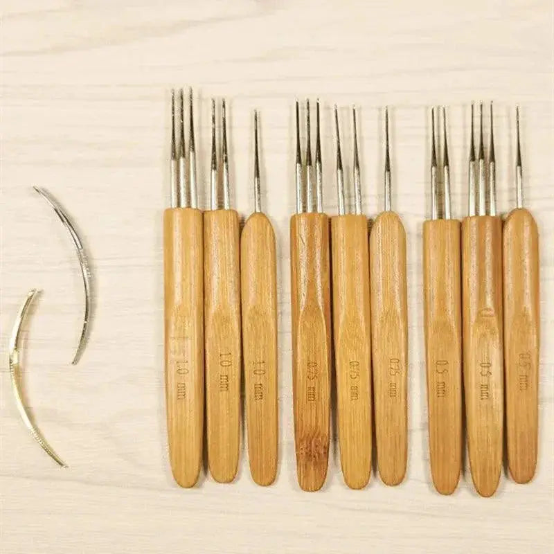 Bamboo Dreadlock Braiding Tool for Effortless Styling Gear