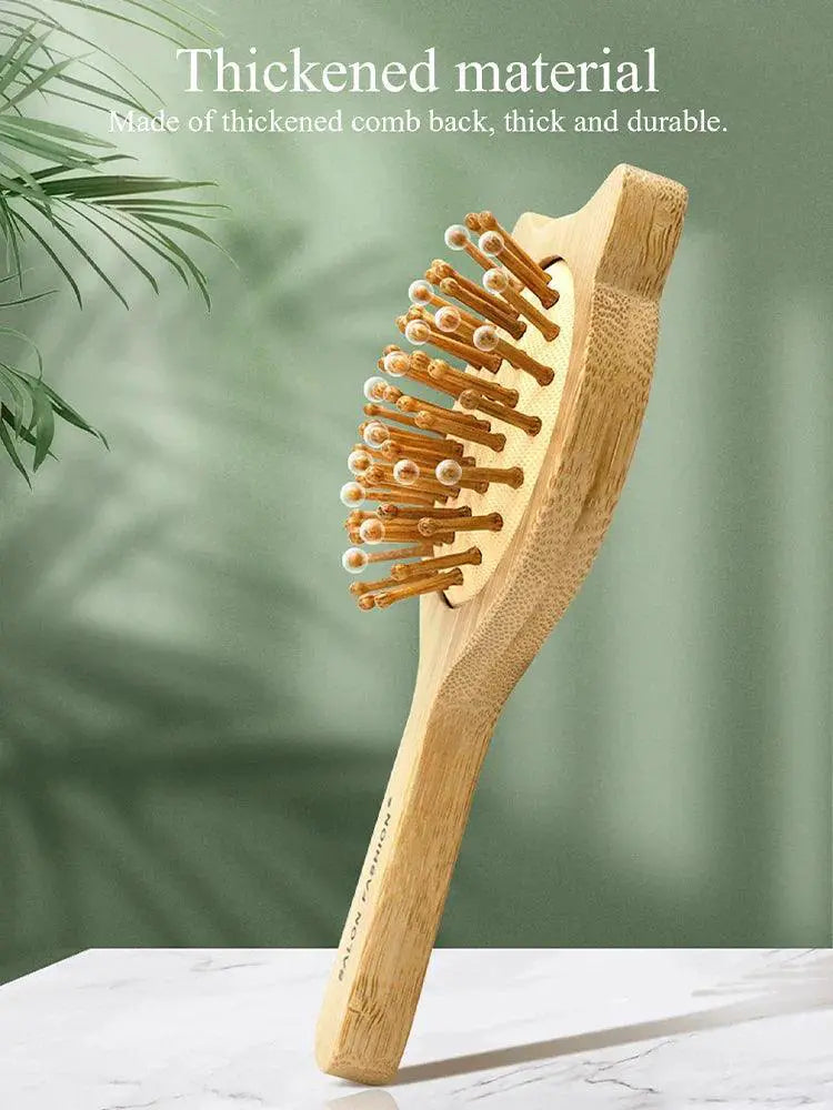 Bamboo Hair Brush Sustainable Anti Static Scalp Massage Tool