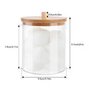 Bamboo Makeup Swabs & Cotton Pads Holder Elegant Organizer