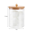Bamboo Makeup Swabs & Cotton Pads Holder Elegant Organizer