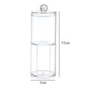 Bamboo Makeup Swabs & Cotton Pads Holder Elegant Organizer