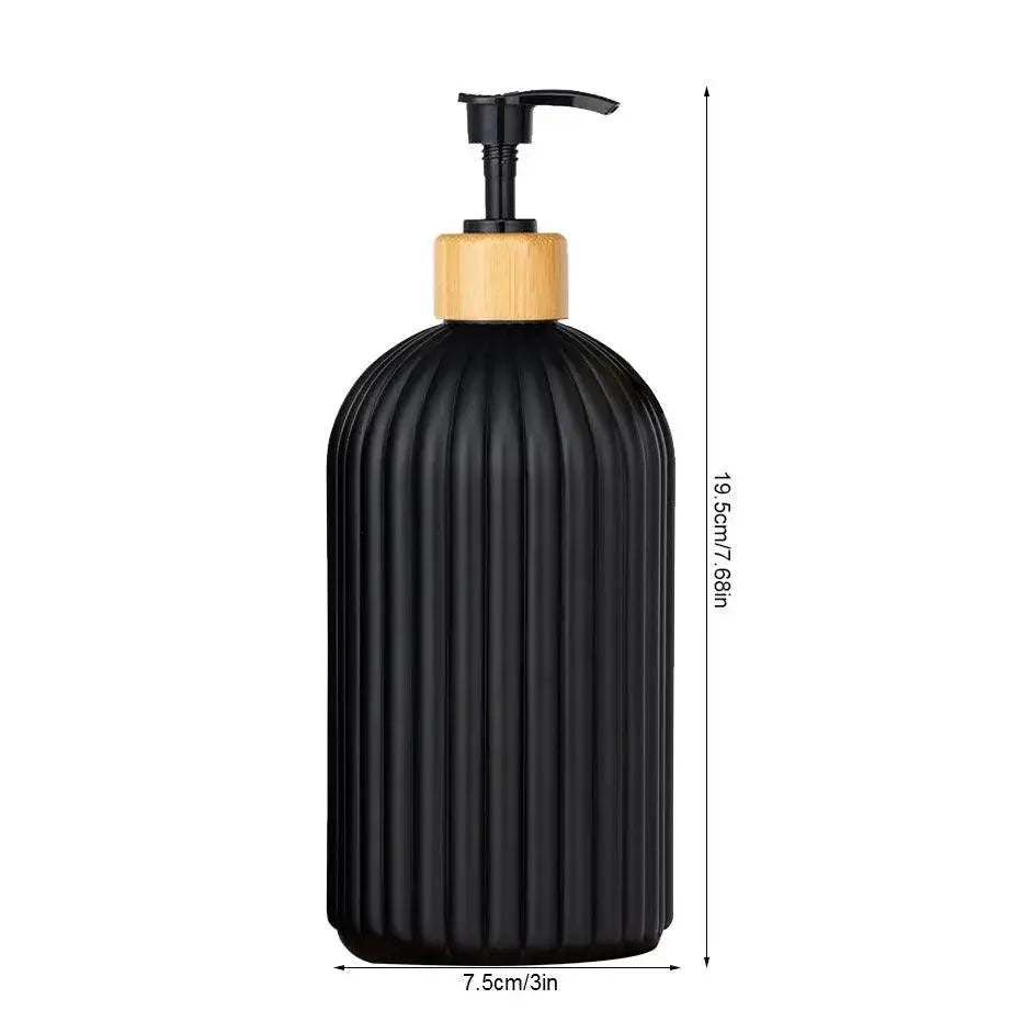 Bamboo Pump Strip Soap Dispenser Eco Friendly Bottle Kitchen