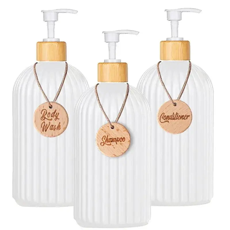Bamboo Pump Strip Soap Dispenser Eco Friendly Bottle Kitchen