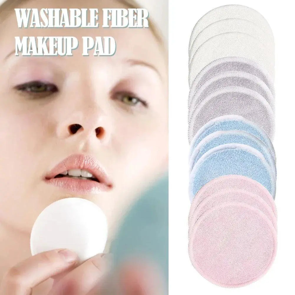 Bamboo Wool Reusable Makeup Remover Pads Sustainable Rounds