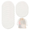 Bamboo Wool Reusable Makeup Remover Pads Sustainable Rounds