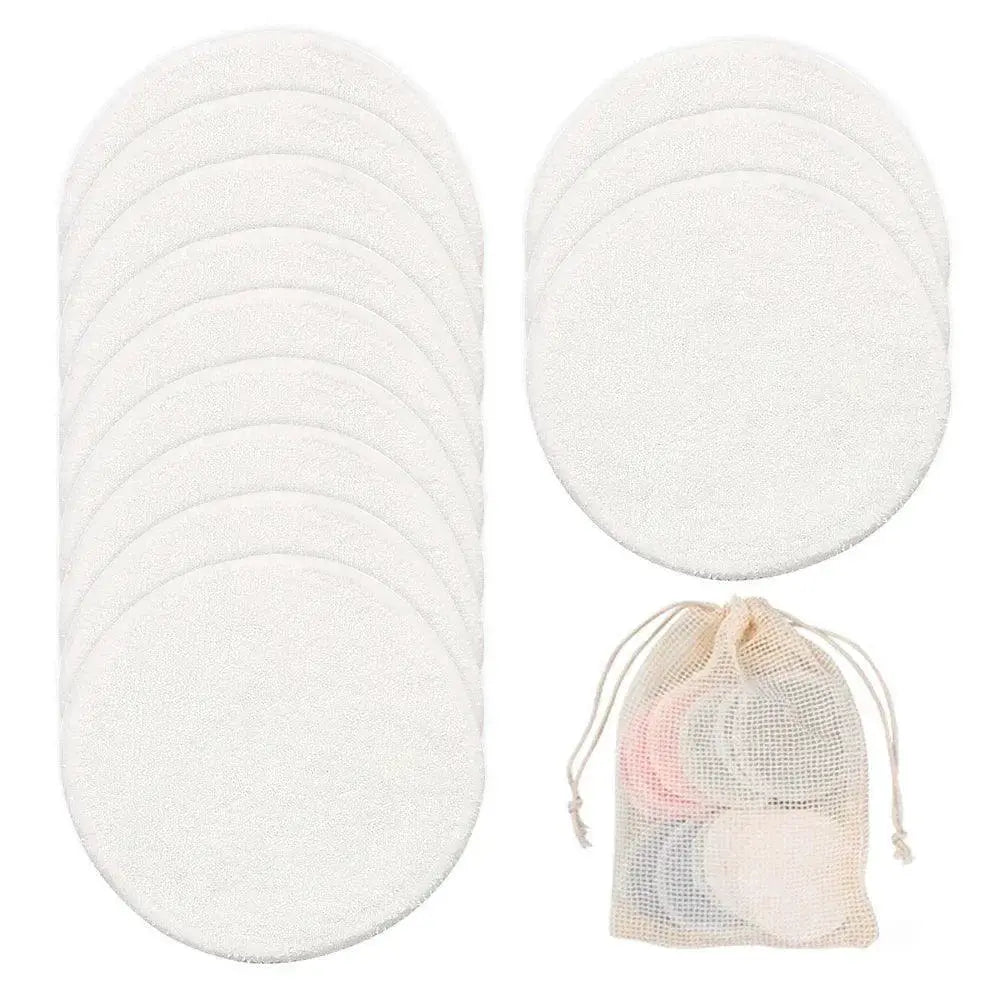 Bamboo Wool Reusable Makeup Remover Pads Sustainable Rounds
