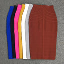 Bandage Midi Skirt for Women Flattering