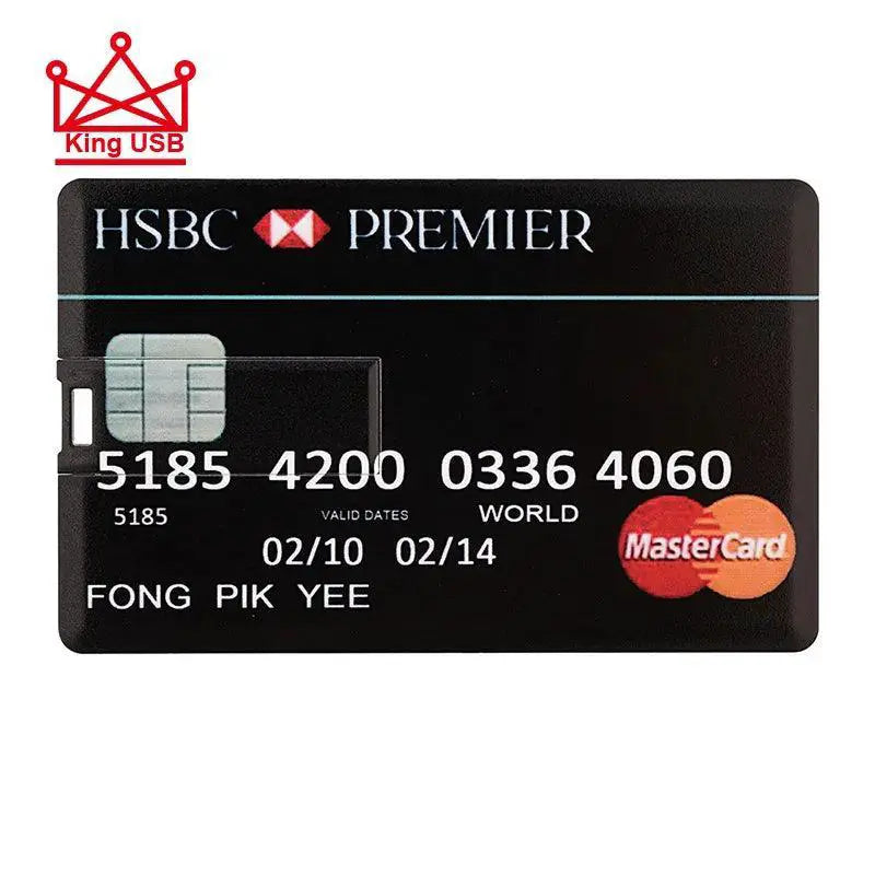 Bank Card Series USB Flash Drive Car Key Memory Stick