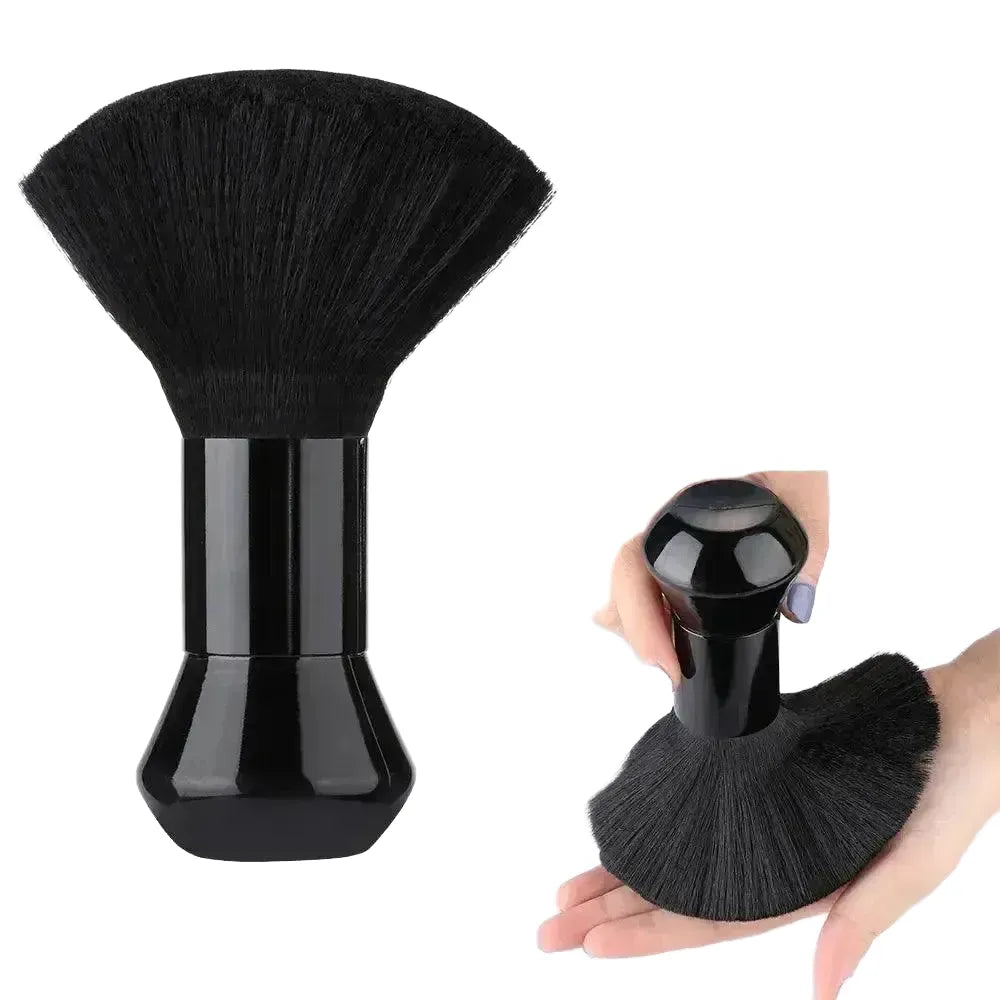 Barber Neck Brush for Gentle Face Care — black