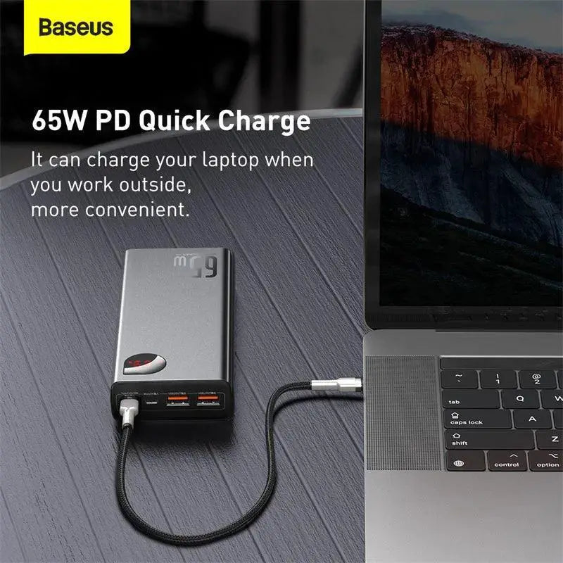 Baseus 20000mAh 65W Fast Charging Power Bank Portable Battery