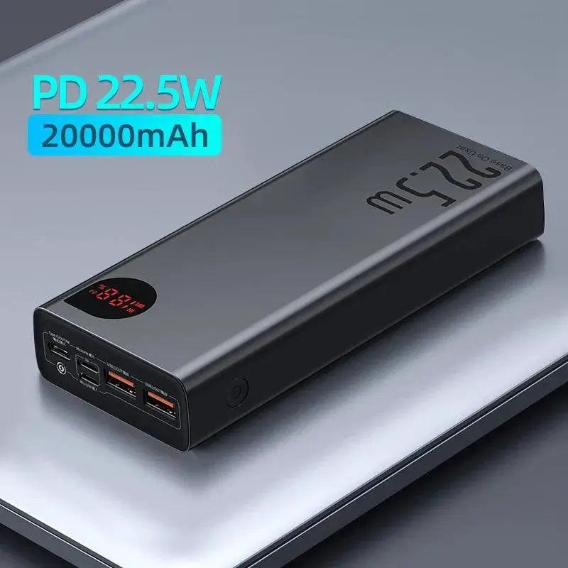 Baseus 20000mAh 65W Fast Charging Power Bank Portable Battery