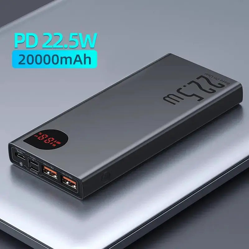 Baseus 22 5W 20000mAh Fast Charging Power Bank For iPhone 15