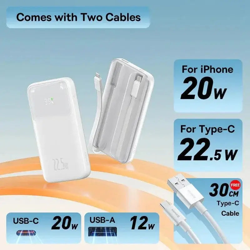 Baseus 22.5W Dual Fast Charging Power Bank 10000mAh